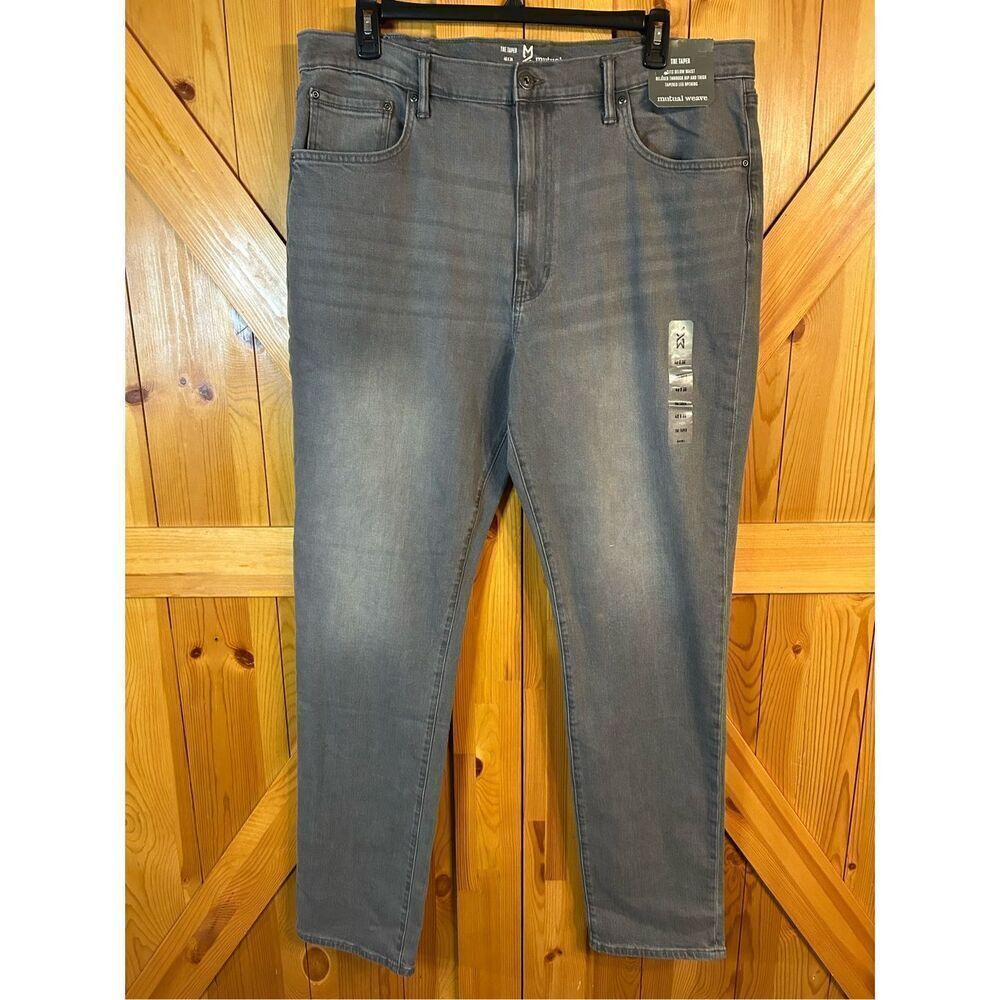 Mutual Weave Jeans Men 40x36 The Taper Relaxed Fit Tapered Leg nwt (0231) Read